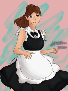 Maid Usagi (friend's oc)